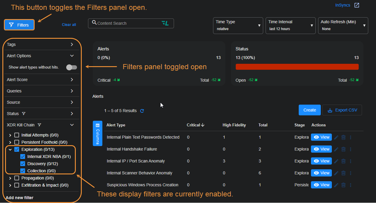 Standard Filters